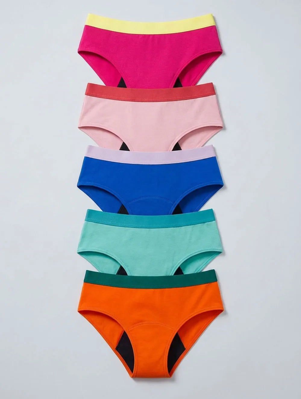 Color Shield Leakproof Brief Set - 5 Pairs
