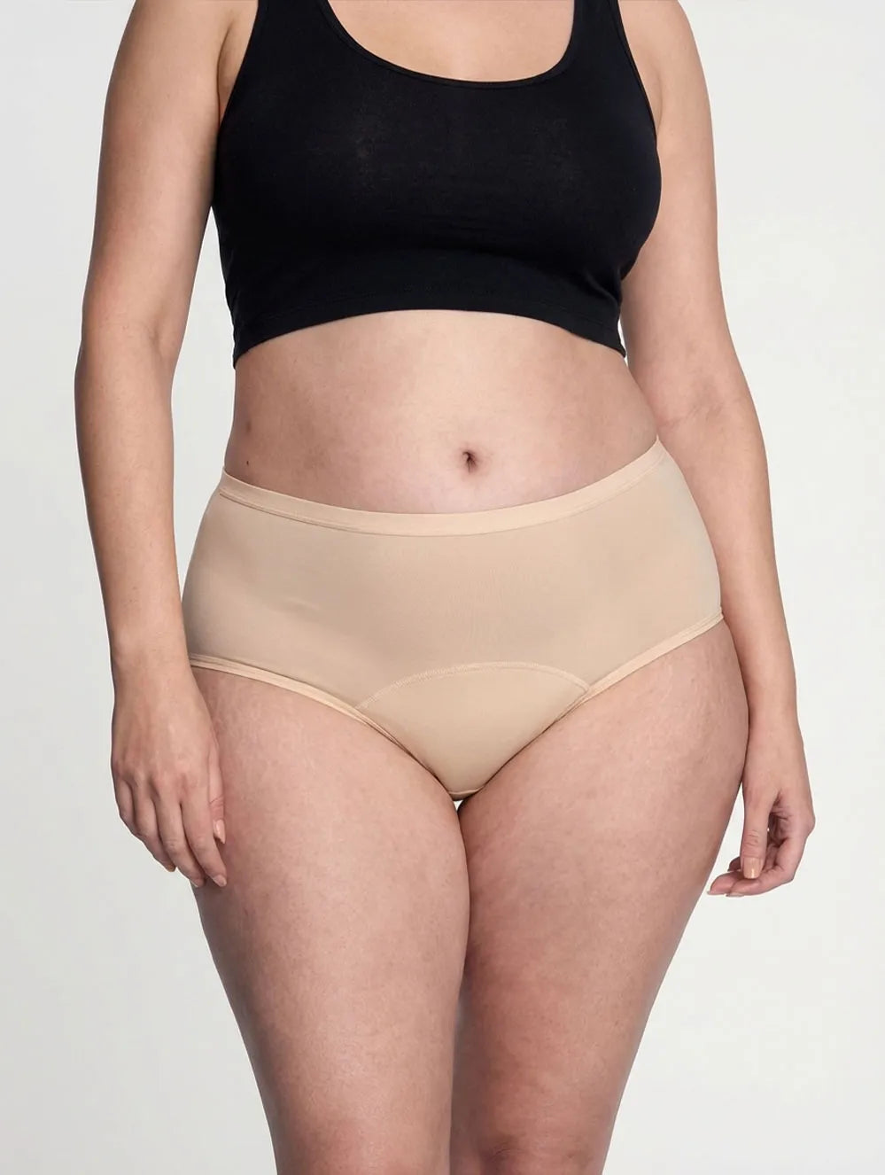 Soft Beige Leakproof Brief Set – 5 Pairs