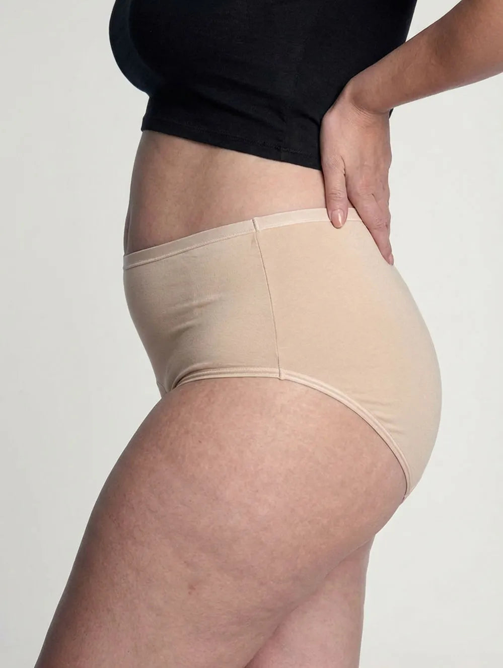 Soft Beige Leakproof Brief Set – 5 Pairs