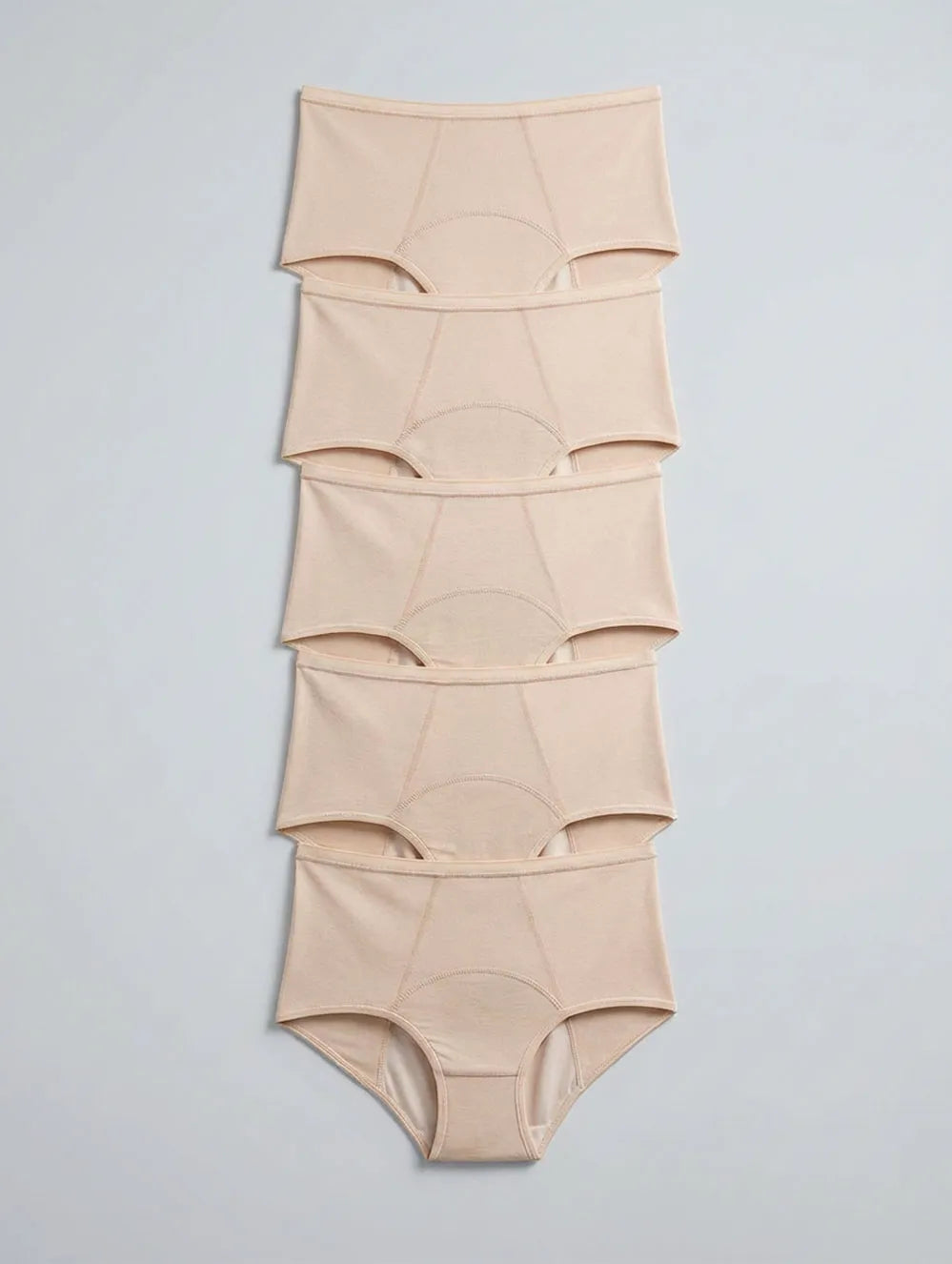 Nude Comfort Leakproof Brief Set - 5 Pairs
